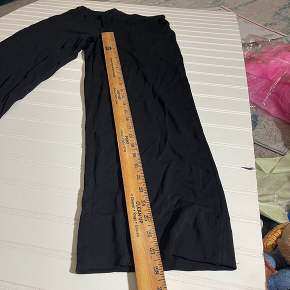 Womens Chicos Black Wide-Leg Stretch Pants Elastic Waist Comfortable Wear Size S - Picture 9 of 12